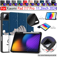 Bao Da PU, Cho Xiaomi Pad 7 Và Xiaomi Pad 7 Pro, Giá Chân Đế Gấp Có Thể Điều Chỉnh Ốp Lưng TPU Mềm, 