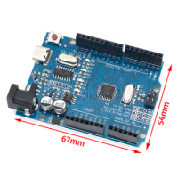 For arduino UNO-R3 development board ATmega328P single-chip module improved TYPE-C interface