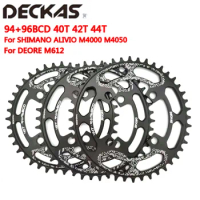 Deckas round BCD 96mm 94+96bcd 40/42/44T MTB Mountain bike bicycle Chainringfor ALIVIO M4000 M4050 for DEORE M612 crank