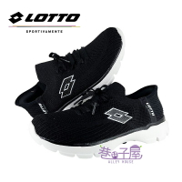 LOTTO樂得 女鞋 EASY WEAR 易即穿 健走鞋 懶人鞋 休閒鞋運動鞋 [LT3AWX8660] 黑【巷子屋】