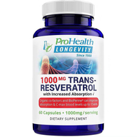 美國ProHealth Longevity反式白藜蘆醇1000mg搭配NMN助力吸收