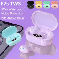 Original TWS Earphone Bluetooth Headphones E7S Earbuds Wireless Bluetooth Headset with Mic LED Display Earbuds for IPhone Xiaomi
