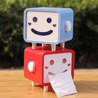 笑臉 面紙盒 方型笑臉面紙盒 表情 面紙 紙巾盒 硬殼 滾筒面紙 小包抽取式