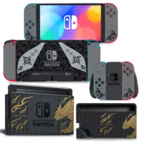 Monster Hunter Rise Switch Skin Cover Sticker Decal for Nintendo Switch OLED Console Joy-con Controller Dock Vinyl