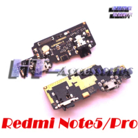 New original for Xiaomi Redmi Note 5 Pro Original tested USB charging Board microphone for Xiaomi Redmi Note5
