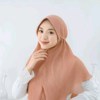 Hijab Instan // Bergi Maryam Khimar Pet // Bergo Full Plisket // Jirda Pet Diamond