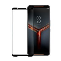 Xmart for ASUS ROG Phone II超透滿版 2.5D 鋼化玻璃貼-黑