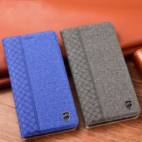 Business Cloth Leather Case for Vivo Y32 Y55s Y67 Y54s Y15a Y74s Y76s Y15s Y71t T1 T1X 5G Flip Cover Phone Protective Shell