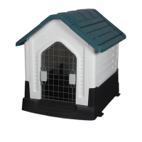 Factory wholesale waterproof easy to assemble and clean modern corner plastic dog house for large dog