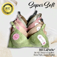 LaParis Bra Original (PROMO 3 PCS, 5 PCS) Setara Cup B-C Tanpa Kawat Kait 3