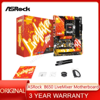 NEW ASRock B650 LiveMixer Mainboard DDR5 supports AMD7950X/7900X/7700X (AMD B650/Socket AM5)