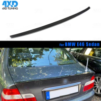 For BMW E46 Real Carbon Fiber Rear Trunk Wings Spoiler M3 Style For BMW Old 3 Series E46 Sedan