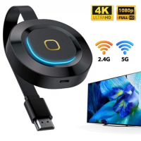 MiraScreen 2.4G 5G 4K HDMI-compatible Dongle TV Stick Miracast Airplay Wireless Display Receiver 1080P Media Mirror Screen