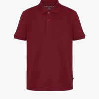 Kaos Polo Pria Nautica Classic Men's Polo Tee. Maroon M