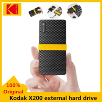 Kodak X200 External SSD Hard Drive 1TB 512GB 256GB 128GB USB3.1 Type-c Mini Portable Solid State Drives Gen 2 For PC Laptop