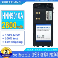 2800mAh High quality New Battery HNN9010A For Motorola GP338 GP328 PTX760 Walkie-talkie Explosion Replacement Big Power Bateria