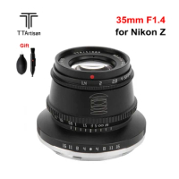 TTArtisan 35mm F1.4 Cameras Lens APS-C Manual Focus for Nikon Z Mount Camera Zfc Z5/Z6/Z7/Z50/Z6II/Z7II