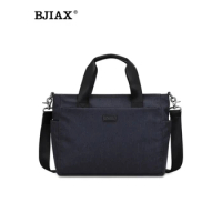 BJIAX Men Bag Casual Oxford Briefcase Men Fashion Large Capacity Crossbody Business Shoulder Bag Canvas Bag