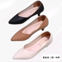 Sepatu Pantopel Wanita High Heels Lancip 3cm Kode HR Elegan Nyaman untuk Acara Formal & Non Formal