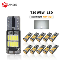 10 Pieces T10 W5W 194 501 No Error 10 Pieces T10 Led Canbus Interior Light Bulb Pure White With T10 Chip