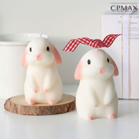 CPMAX 超萌小兔子香薰蠟燭 3D可愛蠟燭 兔年 生日禮物 伴手禮 大豆蠟 裝飾擺件 家用香氛 交換禮物【H331】