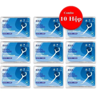 ￼ [ COMBO 10] Tăm Chỉ Nha Khoa Dental Flossers Tăm Chỉ Vệ Sinh Răng Miệng