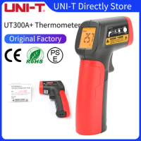 UNI-T Digital Infrared Thermometer UT300A+ Non-contact Temperature Gun MAX 400 Centigrade LCD display IR Laser Thermometer