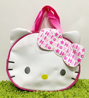 【震撼精品百貨】凱蒂貓 Hello Kitty 日本SANRIO三麗鷗 KITTY 造型防水袋/手提袋-大頭緞帶#75488 震撼日式精品百貨