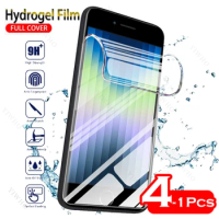 4-1psc Front Hydrogel Film for Apple IPhone SE 2022 Screen Protector Protective Clear Safety Transparent Film Not Tempered Glass