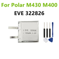 190mAh Battery Core For POLAR M430 M400 GPS Sports Watch New Li-Polymer Rechargeable Accumulator Replacement Battery EVE 322826
