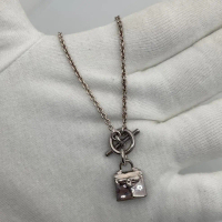PRE-OWNED  HERMES FASHION JEWELRY NECKLACE KELLY NECKLACE 12.8G (RUUS/TIRNY)