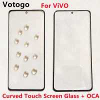 Outer Touch Screen Glass + OCA For ViVO X50 X60 X70 X80 X90 S16 Pro Plus Nex 3 IQOO 5 7 8 9 10 Front LCD Panel Display Replace