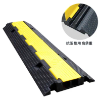 Rubber Trunking Speed Bump Indoor PVC Threading Cable Protection Trunking Outdoor Traffic Wire
