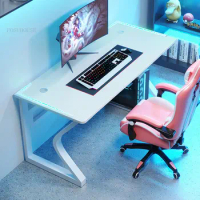 Nordic Double Desktop Computer Desks Office Furniture Internet Cafe Gaming Table Home Writing Desk Learning Table and Chair Set