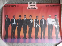 NCT 127 Stiker Seoul city Sticker Sticky - Official Poster Sticky