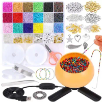 Electric Bead Spinner Electric Bead Spinner for Jewelry Making, DIY Seed Beads, Waist Beads,