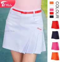 Ttygj Woman Skirts Golf Wear Ladies Anti-Exposure Pleated Slim Skirts Badminton Tennis Mini Short Skort Autumn Girl Wear XS-XXL