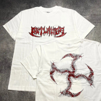 Tshirt Kaos OUTLAWSS SYNDICATE - ST WHITE Bahan Kain Katun Combed 24s Premium Dengan Sablon Standar 
