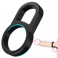 Silicone Cock Ring, Delayed Ejaculation Enhanced Erection Trainer Penis And Scrotum Restraint Semen Locking Ring Men'S Supplies