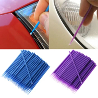100pcs Brushes Paint Touch-up Up Paint Micro Brush Tips Auto Mini Head Brush Car Parts Head Mini Spray Car Applicator Stick