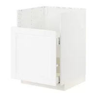 kabinet dasar u wastafel TALLSJÖN, putih Enköping/putih efek kayu, 60x60 cm