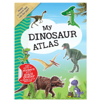 My Dinosaur Atlas Illustrated Activity Book with Dinosaur Stickers & Giant Poster for Children