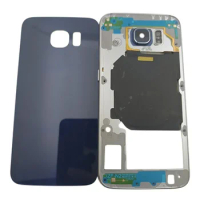 Full Housing for Samsung Galaxy S6 G920 Middle Frame Bezel Plate Chassis Housing + Battery Cover