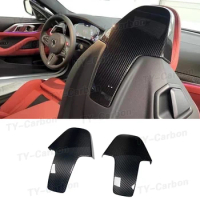 Carbon Fiber Car Inner Seat Back Covers Trims For BMW G80 M3 F91 F92 F93 M8 F97 X3M F98 X4M 2020 + Back Seat Shell Trim