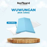 NOK ROOFMAXX'S UPVC SINGLE Spandek/Atap NOK Jurai/ATAP UPVC SINGLE LAYER - Putih doft material tahan
