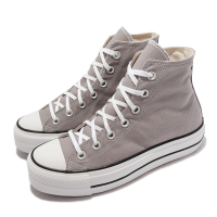 Converse 休閒鞋 All Star Lift HI 運動 女鞋 基本款 厚底 增高 帆布鞋 球鞋穿搭 灰 白 572083C