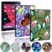 Anti-fall Fashion High Quality Plastic Hard Shell Tablet Case for Apple IPad 8 2020 10.2 Inch Butterfly Series Case + Pen