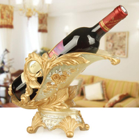 歐式紅酒架擺件創意酒櫃樹脂裝飾品酒架置物架客廳家用現代展示架【林之舍】