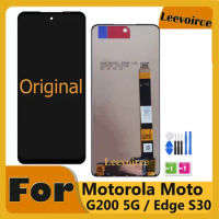 6.8" Original For Motorola Moto Edge S30 Touch Screen LCD Digitizer Repair Replacement Parts Display For MOTO G200 5G LCD