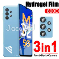3IN1 Soft Hydrogel Film For Samsung Galaxy M32 5G 4G M31 Prime M31s Phone Water Gel Screen Protector M 31 s 31s 32 Camera Glass
